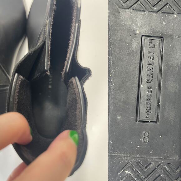 LOEFFLER RANDALL Rain Slip on Chelsea Boots in Black Size 8 - Picture 14 of 16